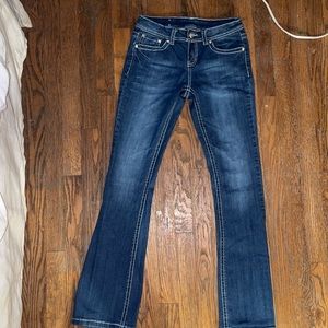 Denim couture jeans, dark washed. Size 3